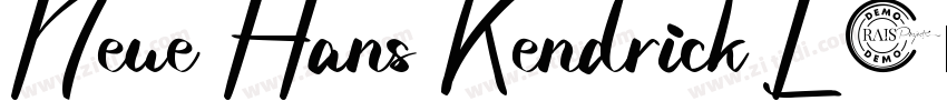 Neue Hans Kendrick L字体转换